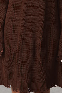 TRENDYOLMILLA Haki Mini Triko Genis Kal?p Ak?tma Detayl? Duz Elbise TWOAW24EL00113 фото 40