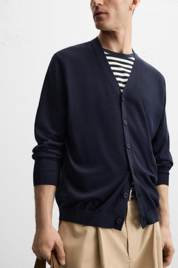 COTTON - WOOL CARDIGAN - Zara фото 6
