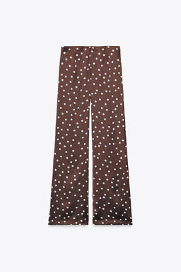 HIGH-WAIST SATIN TROUSERS - Zara фото 5
