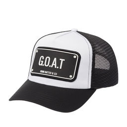 Бейсболка JOHN HATTER арт. R-1081-UOO G.O.A.T. (белый / черный)