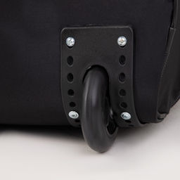 Сумка дорожная на колёсах, отдел на молнии, с увеличением, наружный карман, длинный ремень, цвет чёрный - Simaland фото 5