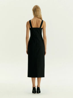 Платье макси из костюмной шерсти, PL1591/laine - Emka фото 5