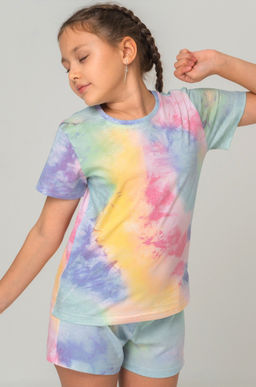 Хлопковая пижама для девочки с шортами Happyfox