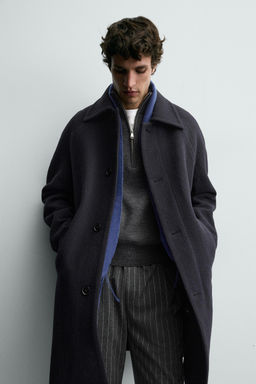 WOOL BLEND STRUCTURED COAT - Zara фото 5