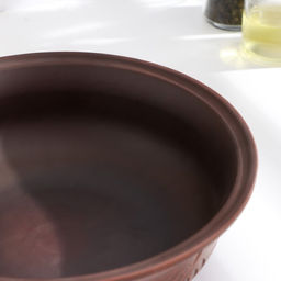 Тарелка глубокая «Вьюнок», 700 мл, 18×6 см, красная глина