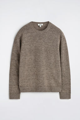 JERSEY DE PUNTO DE LINO CON CUELLO REDONDO