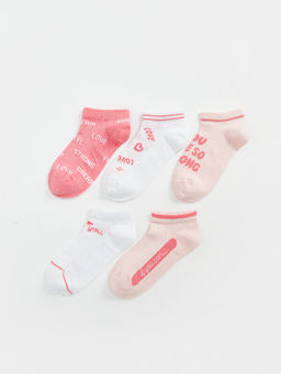 Desenli K?z ?ocuk Patik ?orap 5li