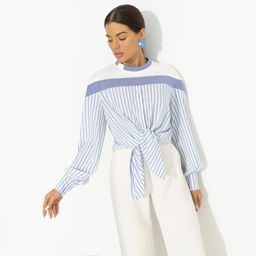 Свитшот комбинированный Всплеск эмоций (blue) - Charutti фото 4