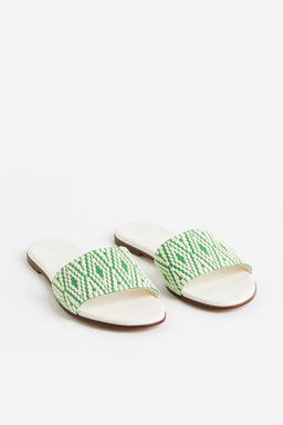 Sandalias abiertas en tejido de jacquard - H&m фото 4