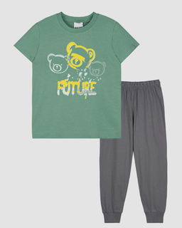 Пижама для мальчика (футболка+брюки) 92247 Индиго* 720 Lets go - Let's go фото 7