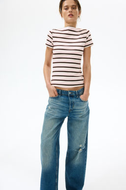 Top de algod?n con escote barco - H&m фото 6