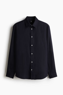 Camisa de lino Regular Fit