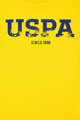 Детская желтая футболка с круглым вырезом Неожиданная скидка в корзине - U.s. polo assn фото 6