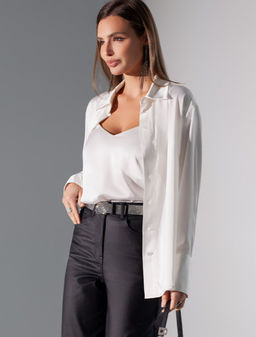 D23.064 Топ женский натуральный белый