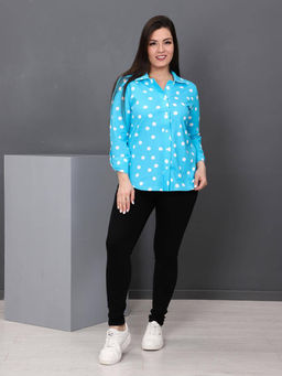 IV-CAPRIZ Делина - рубашка голубой  фото 4