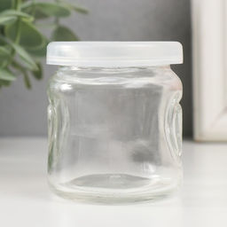 Банка для свечей с крышкой «Сердечко», стекло, прозрачная, 100 мл, 6×6×6.8 см