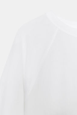 CAMISETA MANGA LARGA RANGL?N / Blanco - Zara фото 8