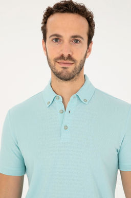 Мужская футболка водно-зеленого цвета Неожиданная скидка в корзине - U.s. polo assn фото 2