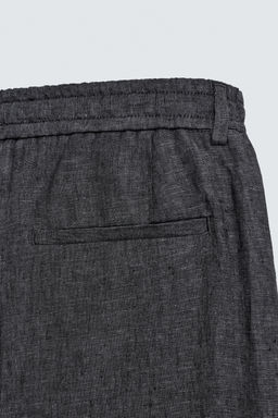 100% LINEN SUIT TROUSERS - Zara фото 8