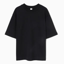 Футболка мужская из органического хлопка MINAKU REGULAR FIT: чёрная, р-р 56