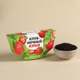 Чай чёрный Клубничный взрыв вкус: клубника, 20 г.