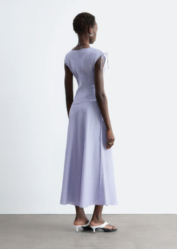 Vestido midi acampanado de lino - H&m фото 8