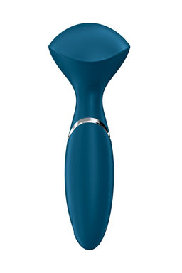Вибромассажер для всего тела Satisfyer Mini Wand-er, силикон, синий, 16 см