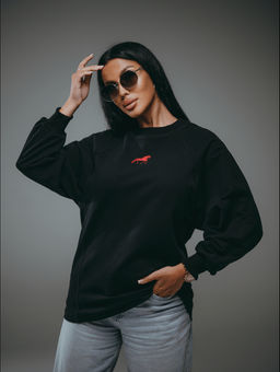 Символ свитшот женский (черный)