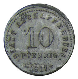 Монета 10 пфеннигов 1917 года Германия  Нотгельд Ашаффенбург