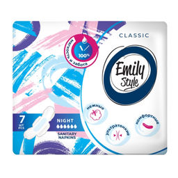 Emily Style CLASSIС Прокладки NIGHT 7шт Ультратонкие, удлиненные / арт-2864 /