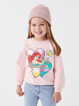Bisiklet Yaka Uzun Kollu Disney Bask?l? K?z Bebek Sweatshirt - Waikiki фото 3
