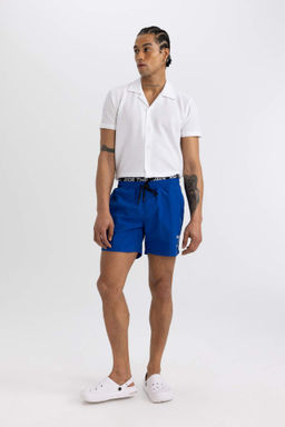 DeFactoFit Bask?l? K?sa Boy Sporcu Deniz Sortu фото 4