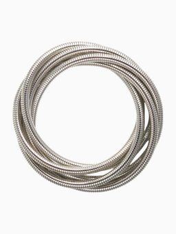 Браслет трансформируется в кулон «Обруч», металл, цвет серебро