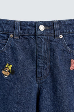 EMBROIDERED WIDE-LEG JEANS HARRY LAMBERT FOR ZARA X DISNEY  фото 3