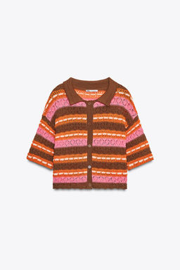 JACQUARD POLO TOP - Zara фото 5