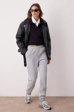 Lacivert Loose Jogger Kal?n Ici Polarl? Orme Esofman Alt? Pantolon TWOAW23EA00151 - Trendyolmilla фото 22