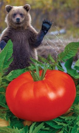 Томат МЕДВЕЖИЙ СЛЕД Увесистые великаны, приятно подержать в руке, а ещё лучше в салате на столе! Сладкий!