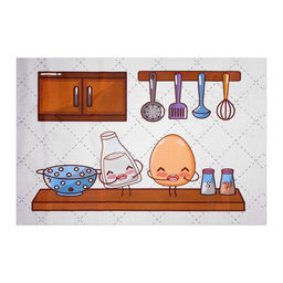 Наклейка интерьерная на кафельную плитку «Соль и перец», 60×90 см