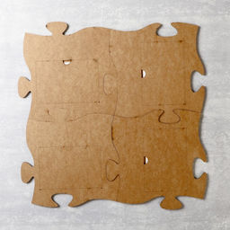 Фоторамка - коллаж пазл из 4 фрагментов 25?25 см Люблю тебя, ХДФ