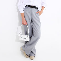 Сумка-багет на молнии, цвет белый - Simaland фото 6