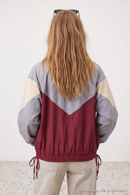 Bordo Oversize Kal_p Renk Bloklu Yazl_k _nce Mont TWOAW27MO00135 - Trendyolmilla фото 7
