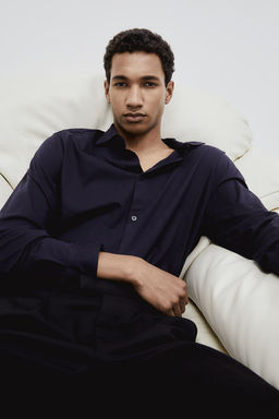 Camisa en algodon pima Slim Fit