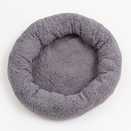 Лежанка для собак и кошек Уют, мягкий мех, 45 х 35 х 11 см, серая - Пижон фото 14
