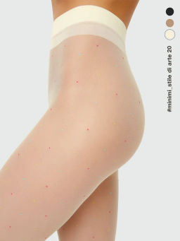 Колготки STILE DI ARTE 20 (в разноцветный горошек)* - avorio