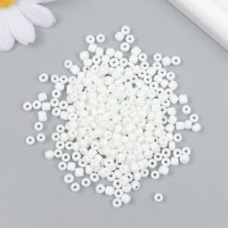 Бисер стекло 6/0 «Белоснежный» 450 г