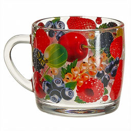 Цена за 2 шт. Кружка для чая 300мл 2134-Д (Ягоды)