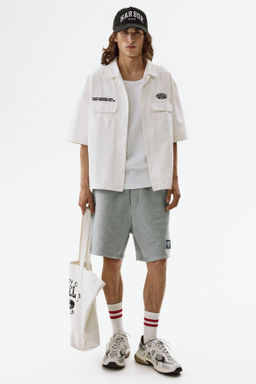 Pantal?n corto en sudadera Relaxed Fit - H&m фото 3