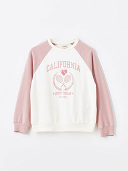 Bisiklet Yaka K?z ?ocuk Sweatshirt