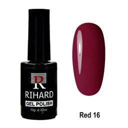 Rihard Red Gel Polish Гель-лак - коллекция красных оттенков, 10 мл, №16