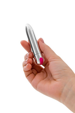 Вибропуля A-Toys by TOYFA LITING, 10 режимов вибрации, АБС-пластик, серебристый, 9,5 см